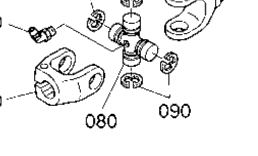 Kubota Tractor RCK60P-227Z(ZG227L) T00100 Universal Joint | Kubota