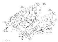 Kubota Tractor LA844 B03000 Cylinder (Bucket) [Component Parts
