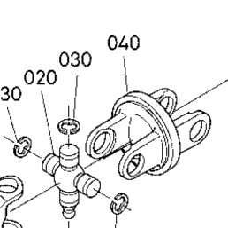 Kubota Tractor ZG20 060800 Universal Joint | Kubota Tractor