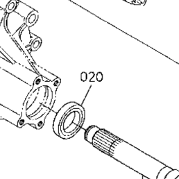 Kubota Tractor ZD25F D30100 Rear Axle | Kubota Tractor