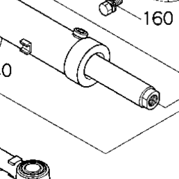 Kubota Tractor MX5200DT G18002 Tie Rod/Steering Cylinder | Kubota