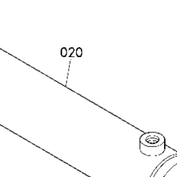 Kubota Tractor LA181 B03000 Cylinder (Bucket)[Component Parts