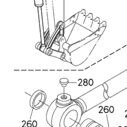 Kubota Tractor KX040-4 F20000 Bucket Cylinder | Kubota Tractor