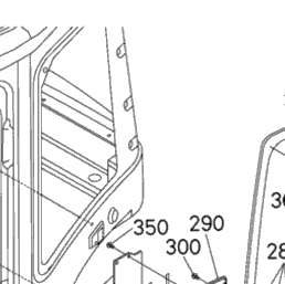 Kubota Tractor KX033-4 L20000 Cabin (Door) | Kubota Tractor