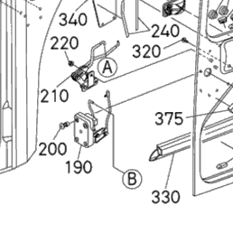 Kubota Tractor KX033-4 L20000 Cabin (Door) | Kubota Tractor