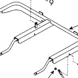 Kubota Tractor GCK60-BX I00800 Grass Bag And Frame Components