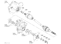 Kubota Tractor RTV-X CAB RTVX2C-PDLHS-1 G12600 Front Axle (Right