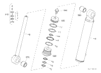 Kubota Tractor SSV75(S/N;20001~49999) K11000 Bucket Cylinder