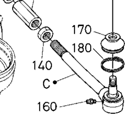 Kubota Tractor L3200H G12000 Steering Linkage (Tie Rod) | Kubota