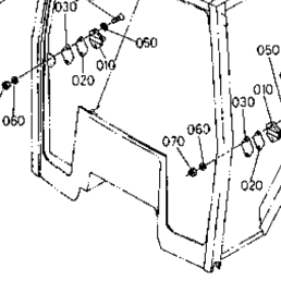Kubota Tractor M5950-CAB T06800 Door Hinge | Kubota Tractor