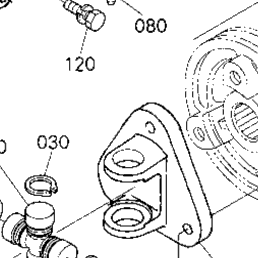 Kubota Tractor ZD326S D11500 Universal Joint/Fan | Kubota Tractor