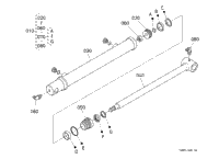 Kubota Tractor LA504 B03000 Cylinder (Bucket)[Component