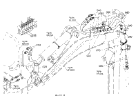 Kubota Tractor BH70 B25000 Hydraulic Hose (Bucket) | Kubota Tractor