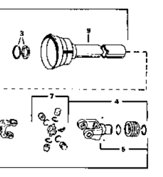 Kubota Tractor B2660 006000 Snowblower Driveshaft Components