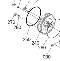 Kubota Tractor KX057-4 C30101 Drive Motor (Component Parts
