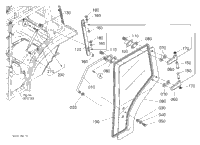 Kubota Tractor L5740HSTC-3 M30100 Rearview Mirror | Kubota Tractor