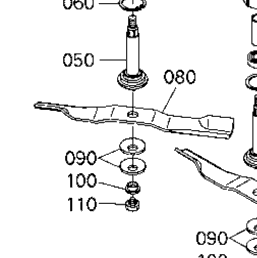 Kubota Tractor RCK60P-725Z(Z726XKW-2) T00703 Pulley Holder/Blade