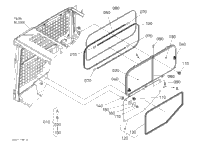 Kubota Tractor SVL75-2C N11200 Side Window (Rh) | Kubota Tractor