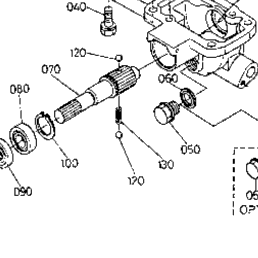 Kubota Tractor L2650DT-WET T08501 Front Wheel Drive Shaft [W/O Mid