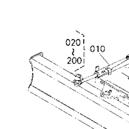 Kubota Tractor KX121-3 F31000 Angle Blade Cylinder And Component