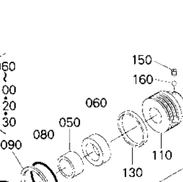 Kubota Tractor KX121-3 F31000 Angle Blade Cylinder And Component
