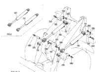 Kubota Tractor R520 S141-2 Steering Cylinder [Component Parts