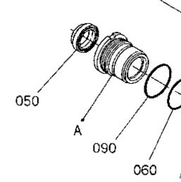 Kubota Tractor M8200 J12501 Steering Cylinder [Component Parts