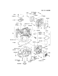 Kawasaki Engines FH601V-AS33 4 Stroke Engine FH601V Cylinder/Crankcase ...