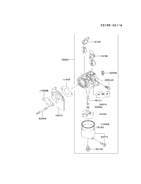 Kawasaki Engines FE350D-DS12 4 Stroke Engine FE350D Carburetor | Ron Ayers