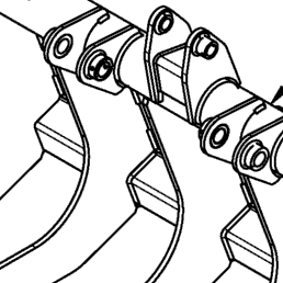 Land Pride AP-RG3074 Grapple Jaws And Lower Frame | Kubota Tractor