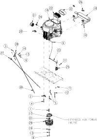 Land Pride RAZOR ZSR54 Engine Assembly Kawasaki 23 Hp | Kubota Tractor