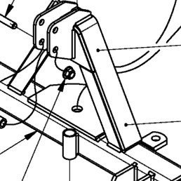 Land Pride RBT3572 Frame & Hitch | Kubota Tractor