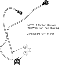 Land Pride SBL2574 S/N 891530- Wiring Harness 14 Pin Jd Electric