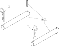 Land Pride SPL0560 Bx Loader Attachment Pin Kit | Kubota Tractor
