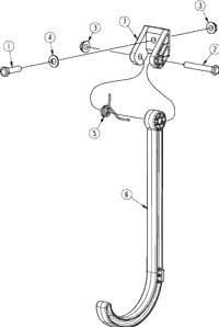 Land Pride RCR1260 Driveline Hanger (327-182S) | Kubota Tractor