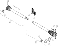 Land Pride RCR1272 Driveline W/Slip Clutch (326-067A