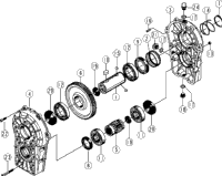 ジョイントコーク Land Pride DB2660 Hydraulic Gear Increaser 540 Rpm (826-493C