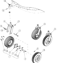 Land Pride RCR1872 Tail Wheel And Yoke | Kubota Tractor