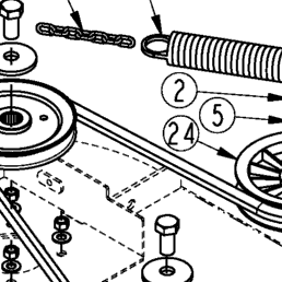 Land Pride RAZOR ZR44 (S/N 472619-) (Discontinued) Deck Pulleys
