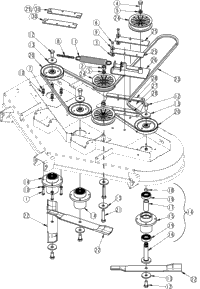 Land Pride RAZOR ZR44 (S/N 472619-) (Discontinued) Deck Pulleys