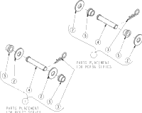 Land Pride RCF3672 Top 3Pt Cat 2 To Cat 1 Pin Kit | Kubota Tractor