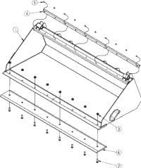 Land Pride AP-HB74 Bucket & Components | Kubota Tractor