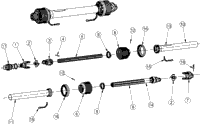 Land Pride SBP1674 Chute Rotation & Tilt Components | Kubota