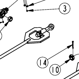 Land Pride RCM5715 Leveling Rods & Wing Turnbuckles | Kubota