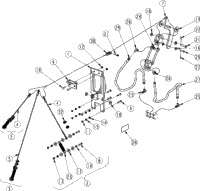 Land Pride AFM4214 Hydraulic Wing Unlock (315-722A) | Kubota Tractor