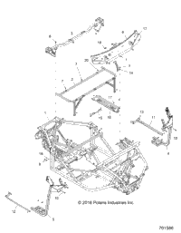 2018 Polaris RANGER XP 900 ALL OPTIONS (R18RT_87) Chassis, Main