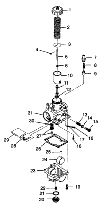 Replace Carburetor for 1996-1998 Polaris Xplorer 400L 4 stroke