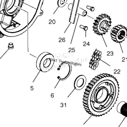 2003 Polaris 600 XC SP EDGE M-10 F/O (S03NE6ES) Chaincase S03np5cs