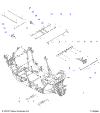 2024 Polaris RZR TURBO R 4 SPORT (Z24G4E92AL/BL) Chassis, Main