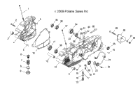 2017 Polaris PHOENIX 200 (A17YAP20A8/N8) Engine, Crankcase A17yap20a8 ...